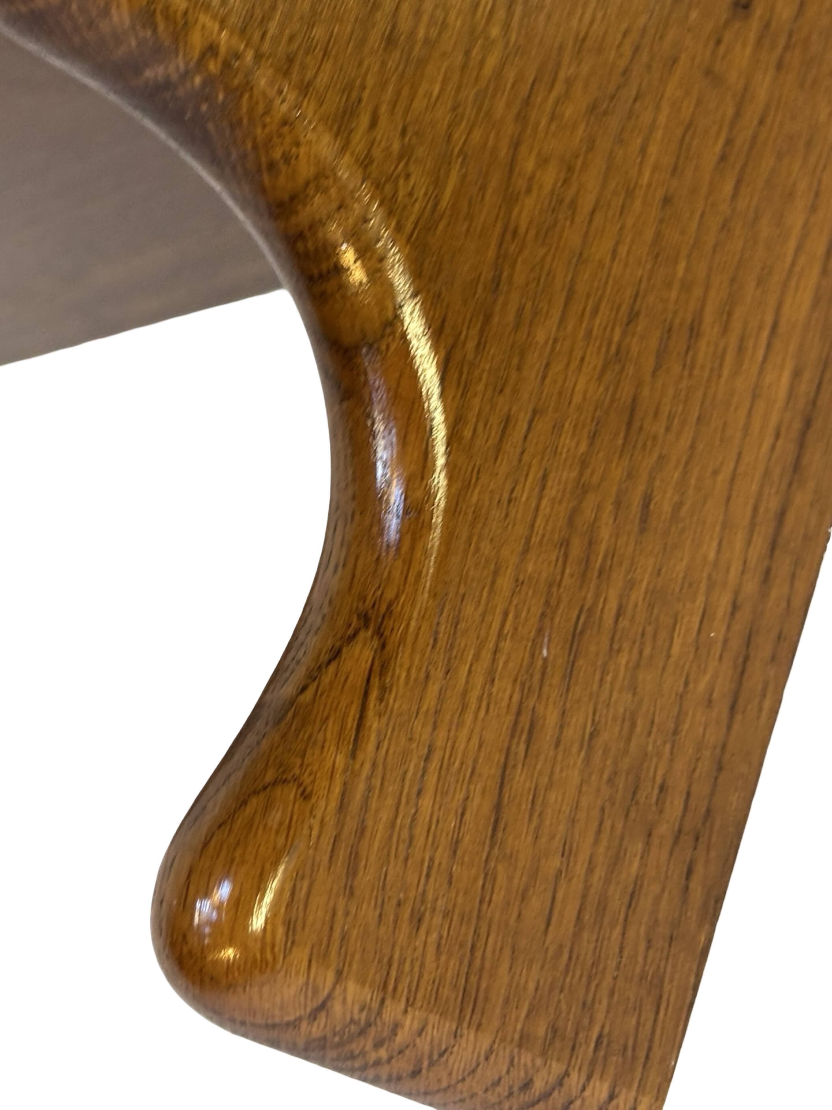 Vintage wall shelve rack bookshelf in oak wood minimalist