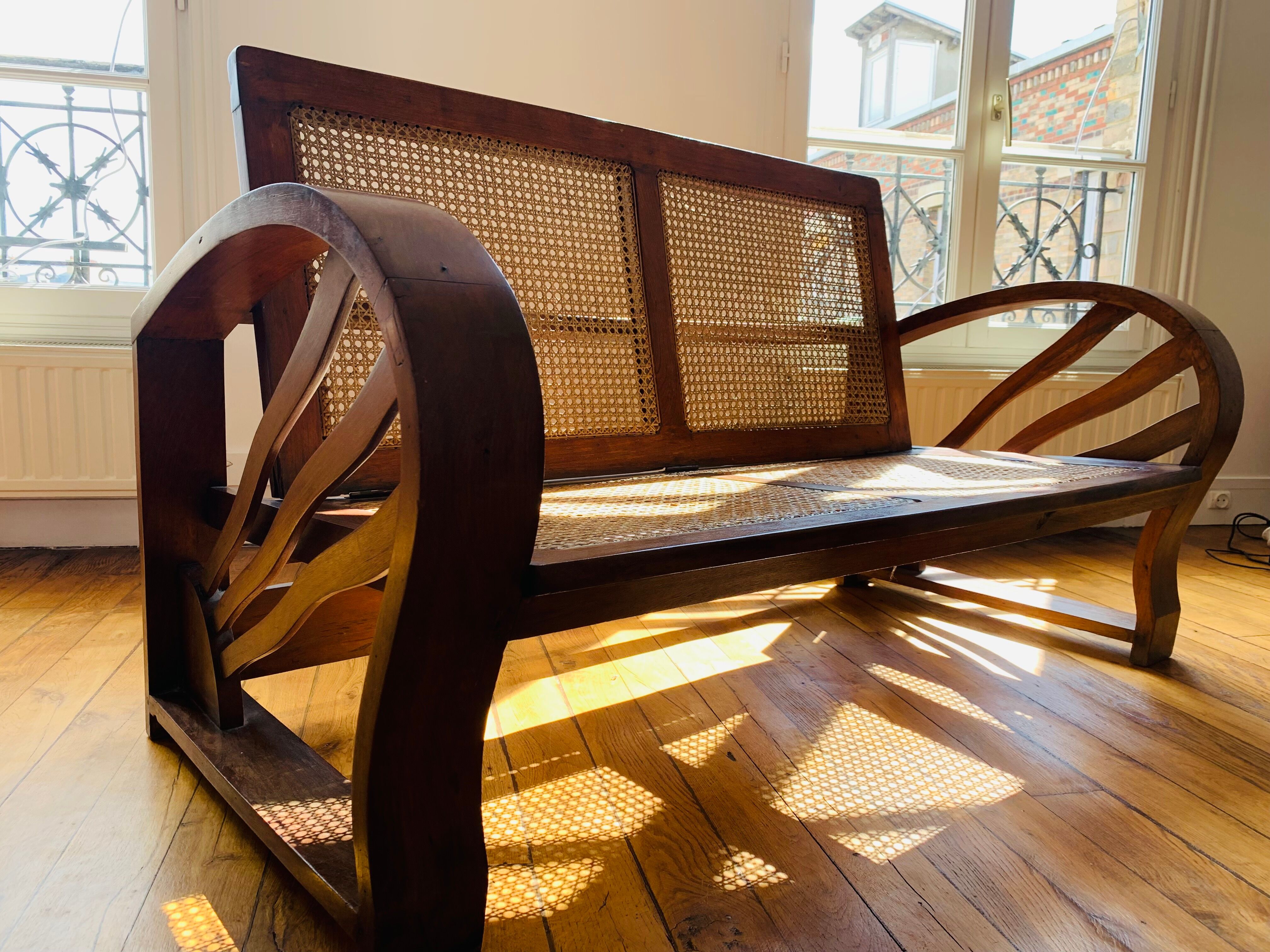 Set living room armchairs sofa colonial style art deco