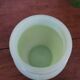 Small vase in green opaline.
