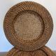 Set of 7 presentation plates in wicker rattan cannage