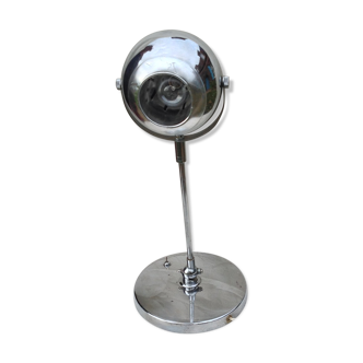 Lampe chromée eye ball des années 1970
