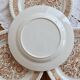 4 assiettes à dessert vintage fleuries – Codec – Décor brun rustique