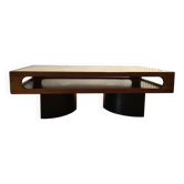 Danish coffee table from the 70s in teak and marble