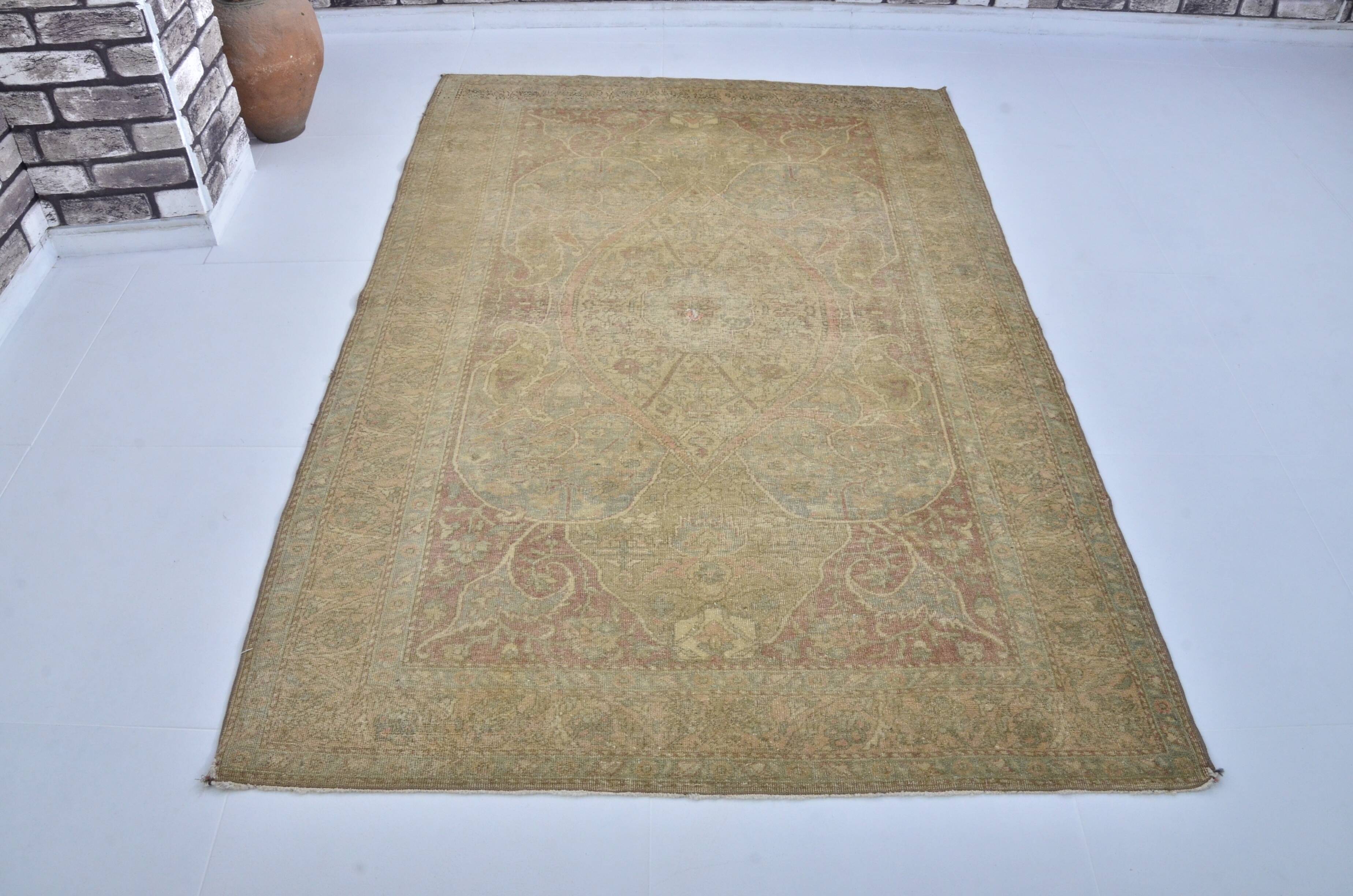 Tapis vintage Oushak antique sku 3097