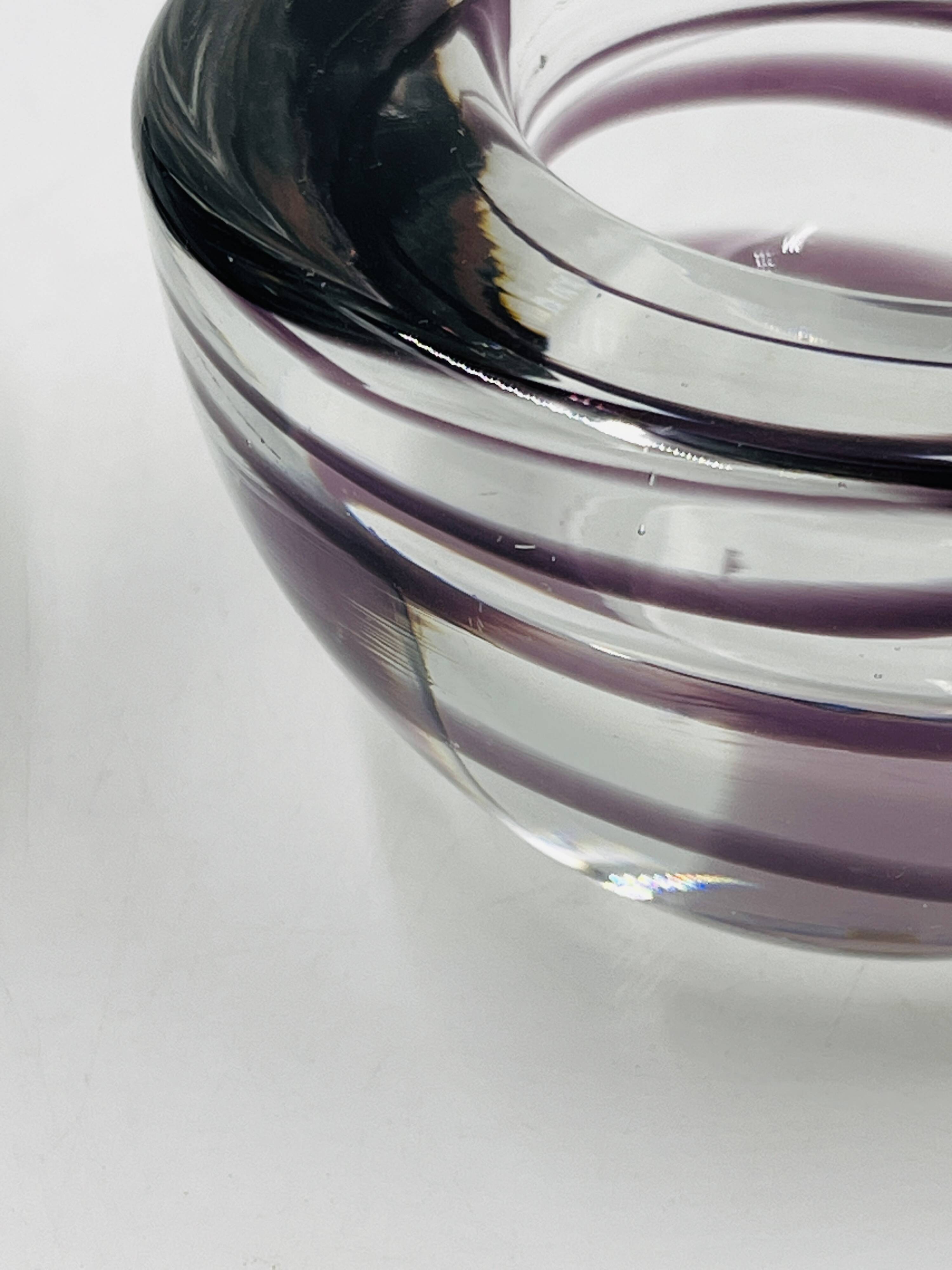 Set of two Kosta boda candlesticks by Anna Ehrner