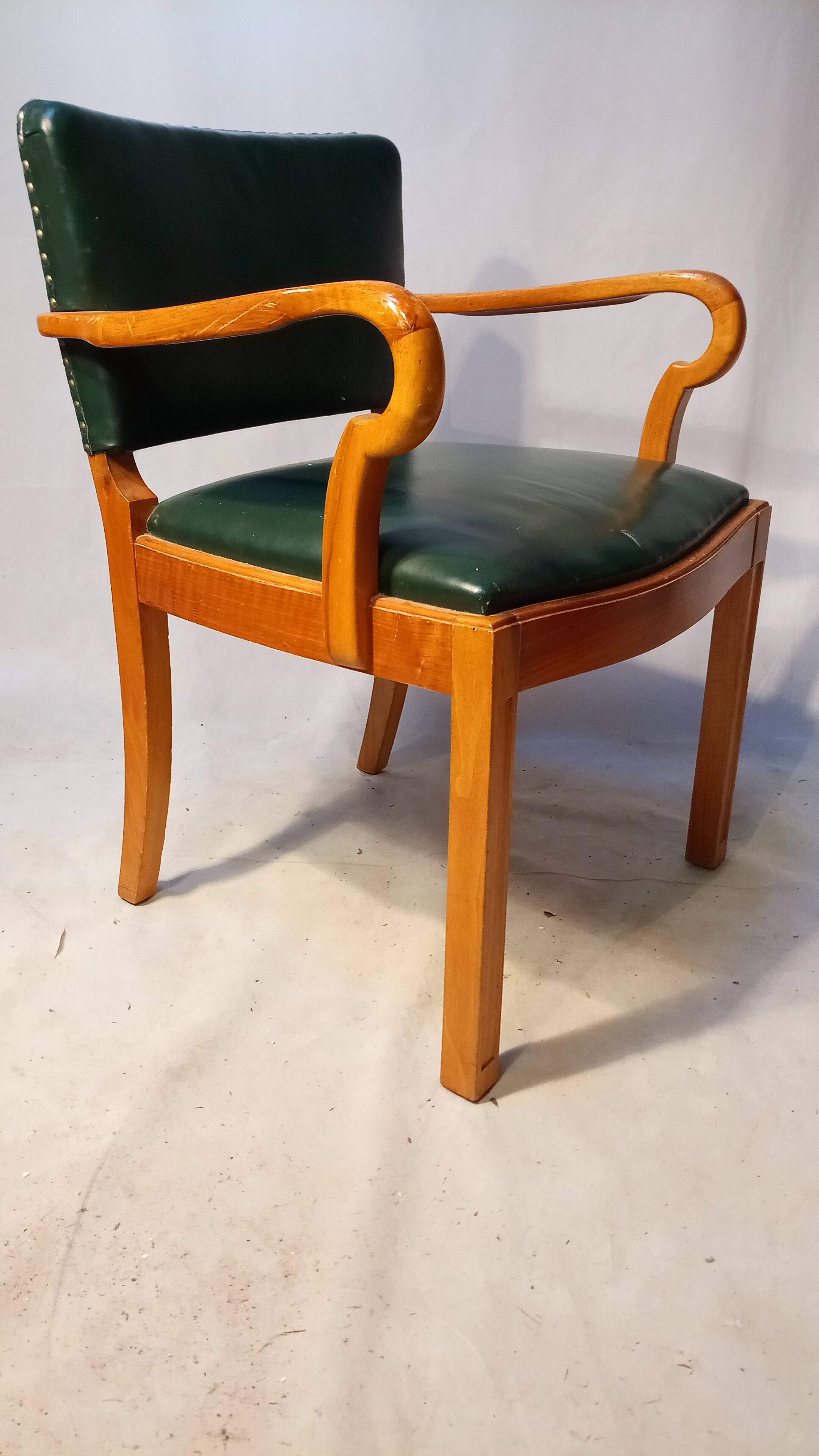 Set of 5 chairs attributed by Jacob Kjaer, denmark 40s
