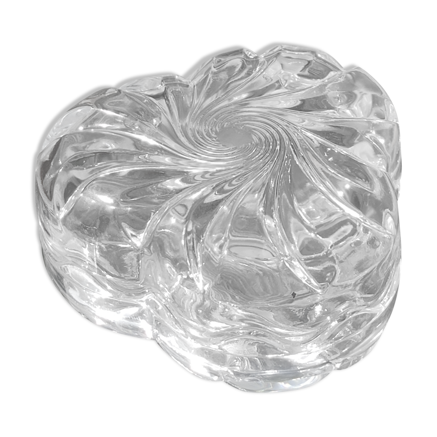 Thick and chiseled glass box