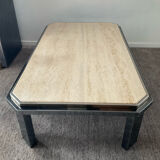 Travertine coffee table in the 70s