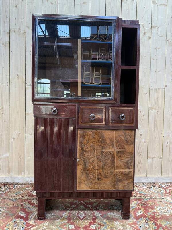 Petite armoire - buffet - vitrine époque Art Déco