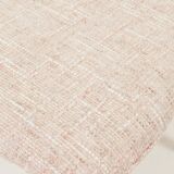 Dining Chairs Set of 6 Pink Soft Fabric Scandinavian design Natural wo