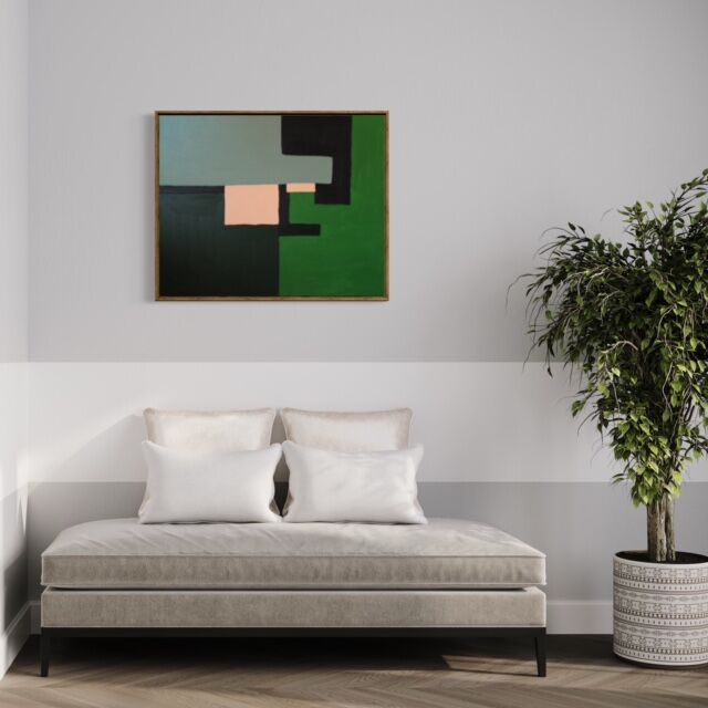 Abstract green to block