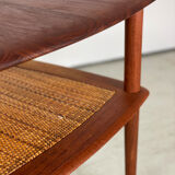 Danish teak coffee table by Peter Hvidt France & Son 60s