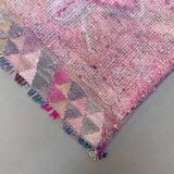 Vintage Turkish  Tribal Runner 318x90 cm veg dye wool rug tribal, handmade