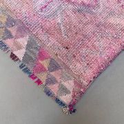 Vintage Turkish  Tribal Runner 318x90 cm veg dye wool rug tribal, handmade