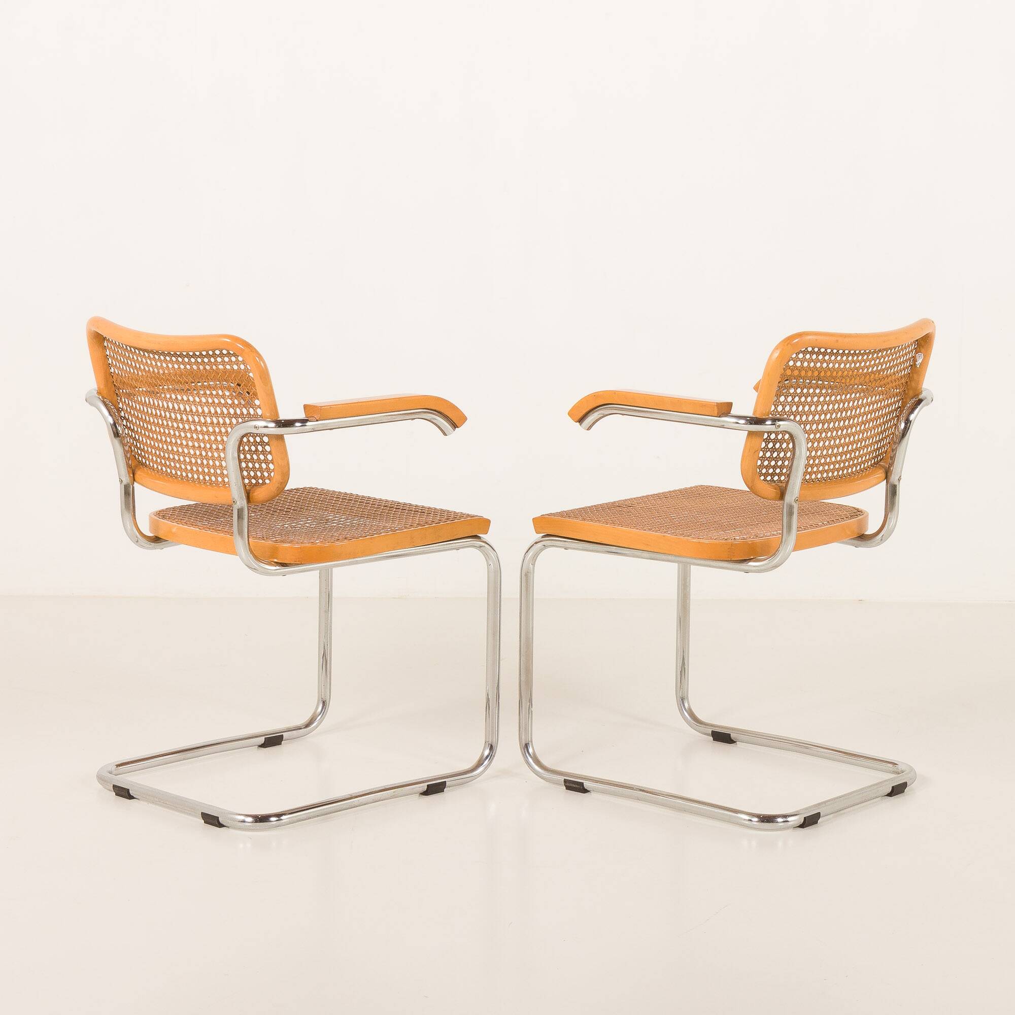 Pair of Italian vintage Ceska chairs by Gavina, 1960s