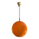 Orange ball chandelier, vintage pendant light, from the 70s