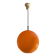 Orange ball chandelier, vintage pendant light, from the 70s