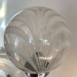 Waterfall floor lamp 5 globes Marinha Grande factory 70s