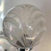 Waterfall floor lamp 5 globes Marinha Grande factory 70s