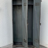 1940s industrial workshop locker room