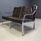 Leather sofa by Preben Fabricius and Jorgen Kastholm for Walter Knoll, 1960