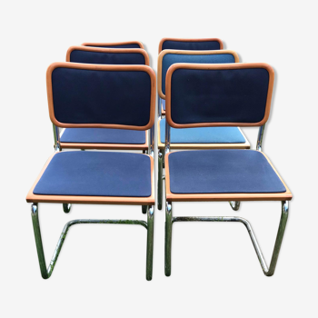 Set of 6 Cesca chairs by Marcel Breuer