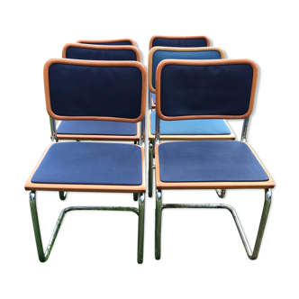 Set of 6 Cesca chairs by Marcel Breuer