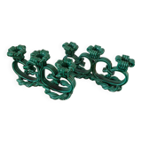 Vallauris 1950 barbotine candlesticks