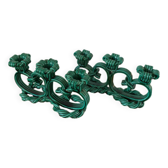 Vallauris 1950 barbotine candlesticks