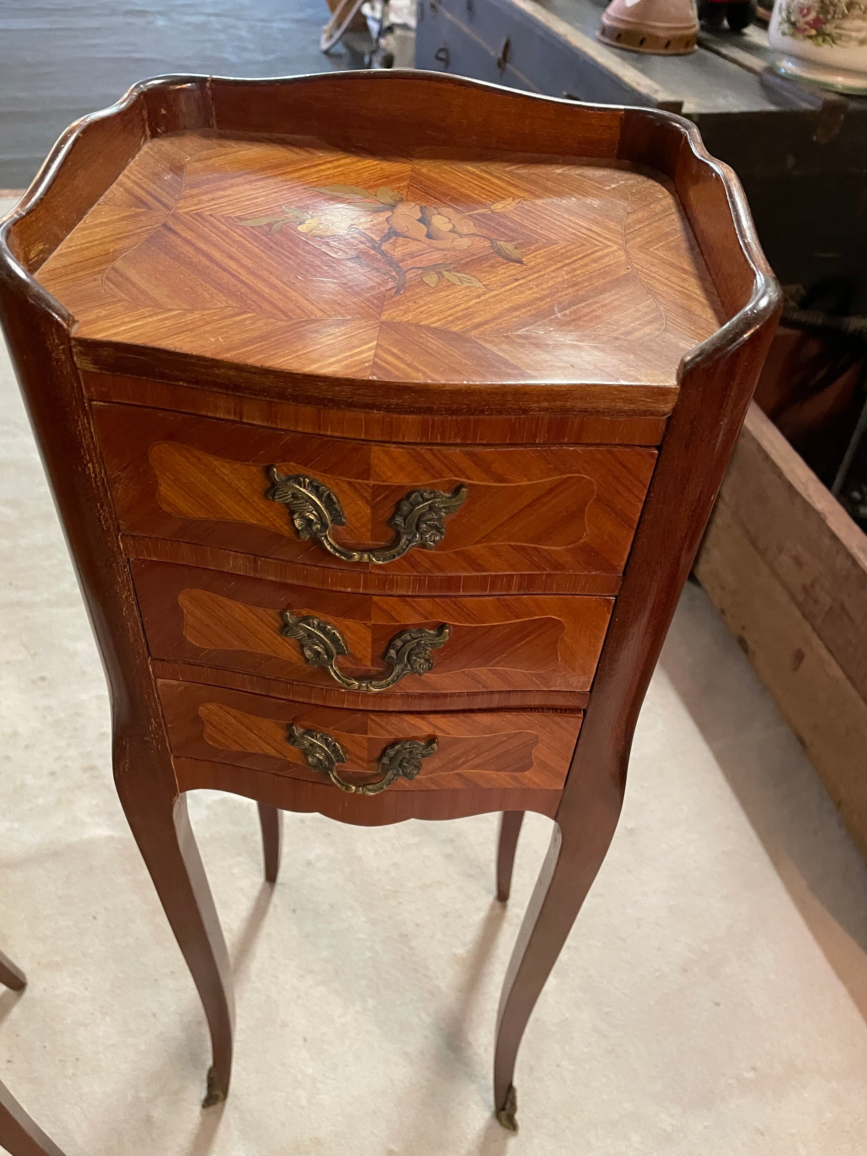 Pair of Louis XVI bedside in rosewood