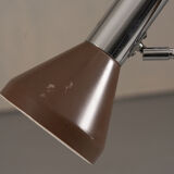 Vintage brown 3 bulbs floor lamp, Germany 1970s