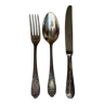Silver metal cutlery (18 pieces)