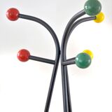 Large free standing colourful fifties coat rack by Roger Feraud