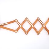 Extendable wooden wall lamp by Translandia, 60s