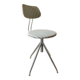 Vintage striped swivel chair