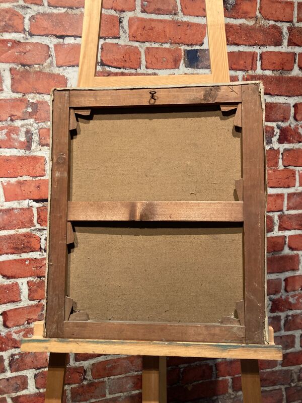 Huile sur toile, portrait d'un homme