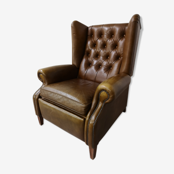 Leather reclining chair