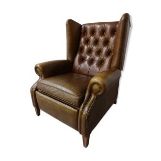 Leather reclining chair