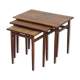 Set of 3 rosewood trundle tables, Sweden, 1960