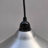 Brushed aluminum pendant light designed by Andreas Wilke in the 1980s