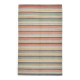 Turkish Soft Pastel Handmade Wool Kilim Rug, 167x298Cm