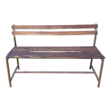 Bench of the 50s in iron and wood