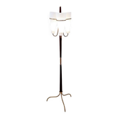 Tripod floor lamp with three arms and opaline glass - 1950s