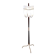 Tripod floor lamp with three arms and opaline glass - 1950s