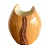 Vase Grandjean Jourdan imitation wood Vallauris