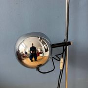 Chrome ball floor lamp Herda Mid-Century 1970s
