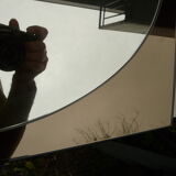 Heavy 2 tone Italian glass mirror