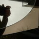 Heavy 2 tone Italian glass mirror