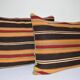 Set of 2 vintage kilim cushion covers 61x46 cm