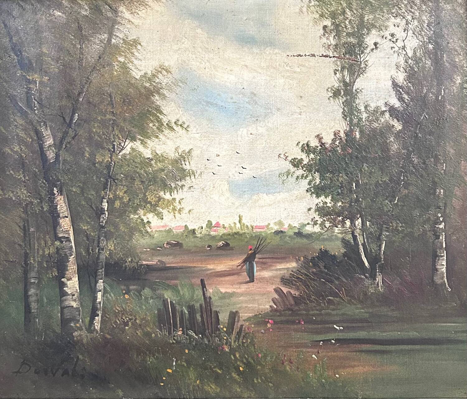 Pair of classic antique paintings